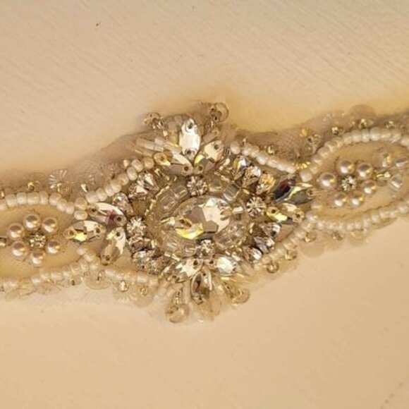 Stella York Bridal Belt / Sash – Ivory, Size 6 - Picture 3 of 3